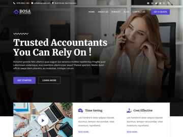 Bosa Accounting wordpress theme