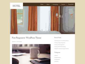 Hotel wordpress theme