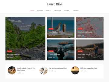 Lance Blog wordpress theme