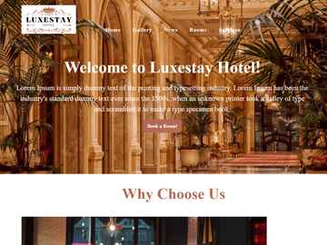 Luxestay Hotel wordpress theme