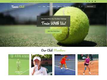 Tennis Club wordpress theme