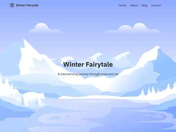 Winter Fairytale wordpress theme